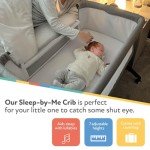 Nuby Sleep by Me Crib Co-Sleeper, White Noise
