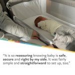 Nuby Sleep by Me Crib Co-Sleeper, White Noise