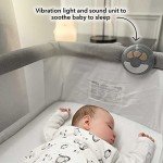 Nuby Sleep by Me Crib Co-Sleeper, White Noise