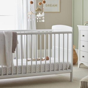 Juliet Wooden Convertible Baby Cot Bed - White