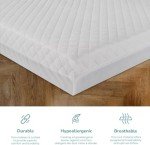 Eco-Breathable Waterproof Quilted Cot Mattress 140x70 cm