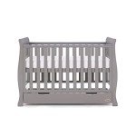 Mini Sleigh Cot Bed in Warm Grey by Obaby