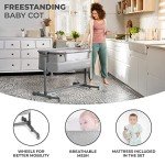 Kinderkraft NESTE UP Bedside Crib and Travel Cot