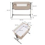 Kinderkraft NESTE UP Bedside Crib and Travel Cot