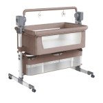 Convertible Baby Bedside Cot with Bluetooth Music功能