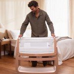 SnuzPod 4 Bedside Crib - Rocking Portable Baby Cot