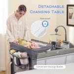 5-in-1 Portable Baby Travel Cot with Accessories