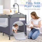 5-in-1 Portable Baby Travel Cot with Accessories