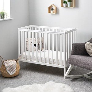 Obaby White Bantam Space Saver Cot