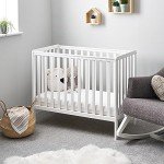 Obaby White Space Saver Cot, Bantam