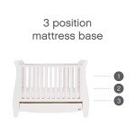 Tutti Bambini Katie Sleigh Cot Bed with Drawer