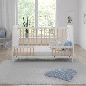 Maddox 140x70cm Nursery Cot Bed with Barriers