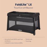 Graco FoldLite LX Travel Crib & Bassinet Midnight