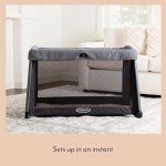 Graco FoldLite LX Travel Crib & Bassinet Midnight