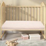 Quilted Breathable Baby Travel Cot Mattress 95x65 cm
