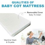 Quilted Breathable Baby Travel Cot Mattress 95x65 cm