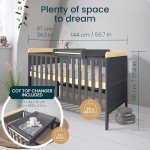 Tutti Bambini Rio 2-in-1 Cot Bed - Oak/Slate Grey