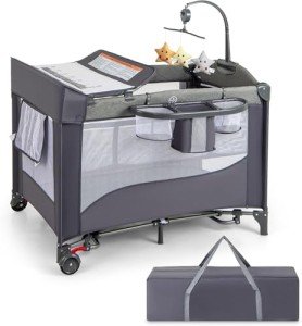 5-in-1 Portable Baby Travel Cot and Sleeper