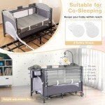 5-in-1 Portable Baby Travel Cot and Sleeper