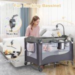 5-in-1 Portable Baby Travel Cot and Sleeper