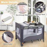 5-in-1 Portable Baby Travel Cot and Sleeper