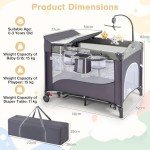 5-in-1 Portable Baby Travel Cot and Sleeper