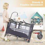 5-in-1 Portable Baby Travel Cot and Sleeper