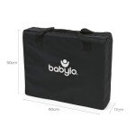 Grey Mélange Babylo Liteway Lightweight Travel Cot