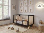 Alexander 4-in-1 Baby Cot Bed - Anthracite/Pine