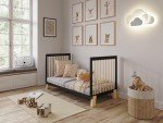 Alexander 4-in-1 Baby Cot Bed - Anthracite/Pine