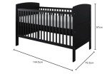 Viculii REGGIE 3-in-1 Baby Cot Bed with Mattress