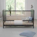 Maddox Adjustable Cot Bed with Wooden Barriers