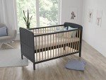 Maddox Adjustable Cot Bed with Wooden Barriers