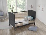 Maddox Adjustable Cot Bed with Wooden Barriers