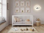 Alexander 4-in-1 Baby Cot Bed (White)