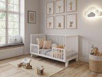 Alexander 4-in-1 Baby Cot Bed (White)