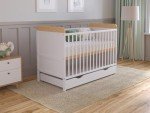 Levi Baby Cot Bed with Mattress & Large Drawer