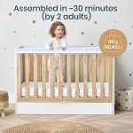 Tutti Bambini Riley 3-in-1 Baby Cot Bed