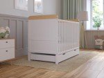 Levi Baby Cot Bed with Mattress & Large Drawer