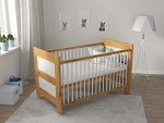 LUCY Nursery Cot Bed in Sunset Pine/White