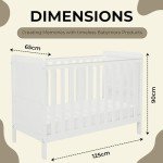 Babymore Caro Urban Mini Convertible Cot Bed