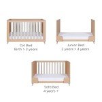 Tutti Bambini Fika Mini 3-in-1 Baby Cot Bed