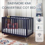 Babymore Midnight Kimi Cot Bed with Convertible Design