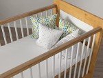 LUCY Nursery Cot Bed in Sunset Pine/White