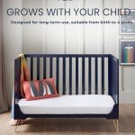 Babymore Midnight Kimi Cot Bed with Convertible Design