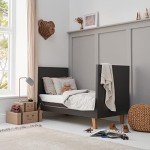 Tutti Bambini Como 3-In-1 Cot Bed - Slate Grey/Rosewood