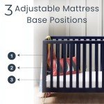 Babymore Midnight Kimi Cot Bed with Convertible Design