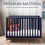 Babymore Midnight Kimi Cot Bed with Convertible Design