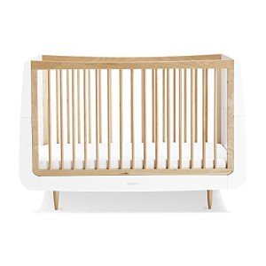 SnuzKot Skandi White and Natural Cot Bed