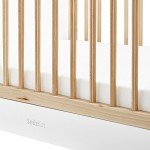 SnuzKot Skandi White and Natural Cot Bed